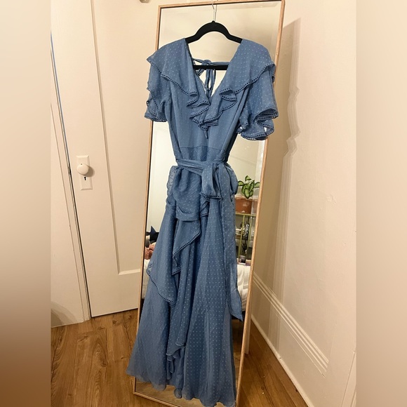 ASOS Curve Chiffon Maxi Bridesmaid Dress - Picture 2 of 9